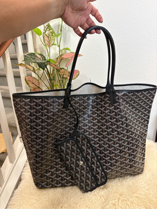 Goyard Handbags - Goyard Saint Louis GM Black tote bag *EUC